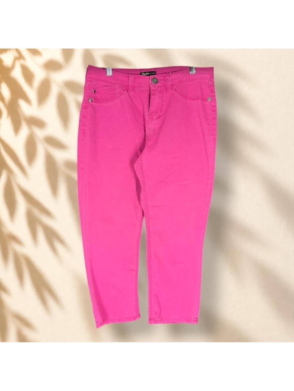 Supplies Jeans Women 6 Pink Denim Medium Wash Mid Rise Straight Pockets Casual